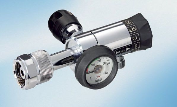 Oxygen pressure regulator / adjustable-flow MEDAP MAQUET