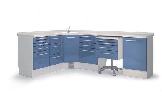 Veterinary clinic worktop / with drawer / with sink COMP2 Lory Progetti Veterinari