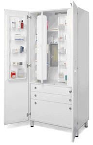Storage cabinet / pharmacy / for veterinary clinics / 3-drawer AR002 Lory Progetti Veterinari