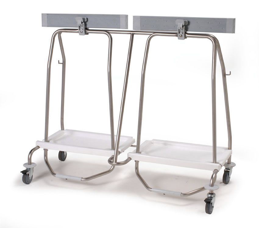 Linen trolley / with automatic closure / 2-bag CLEANY - 374.4012 Sclessin Productions