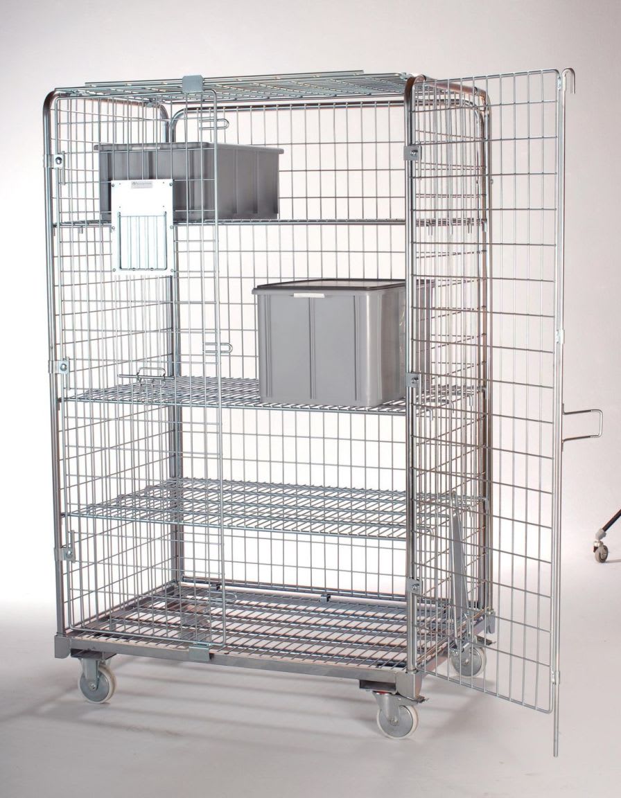 Transport trolley / for sterile goods / secure Sclessin Productions