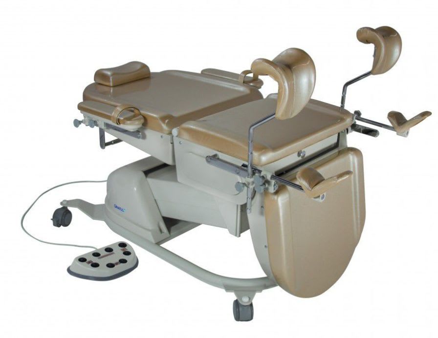 Gynecological examination table / electrical / on casters / 3-section RT2000 Gnatus
