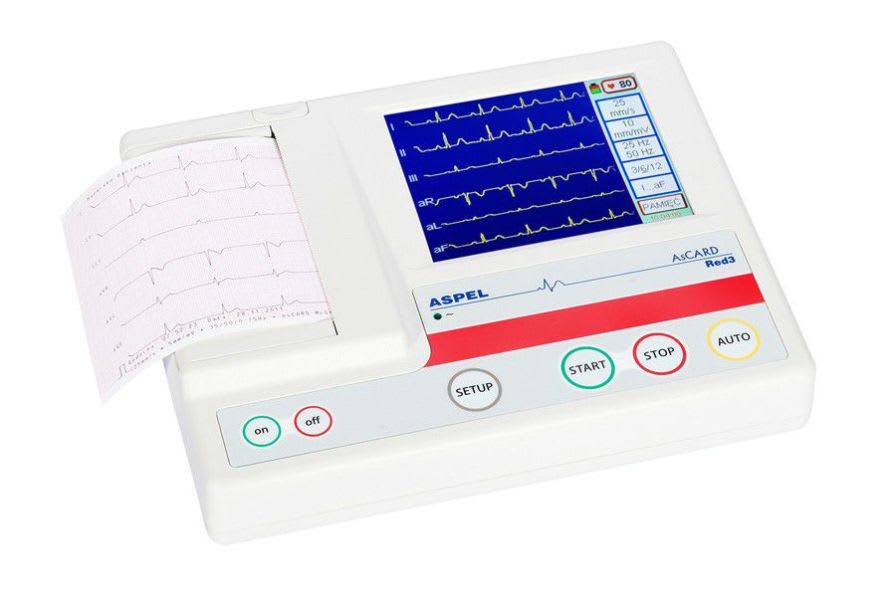 Digital electrocardiograph / 12-channel AsCARD Recß v.601 ASPEL