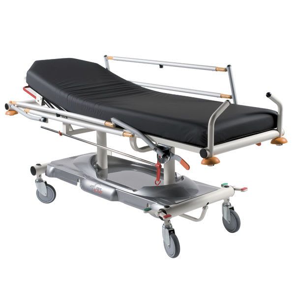 Transport stretcher trolley / height-adjustable / hydraulic / 2-section Contact Acime Frame