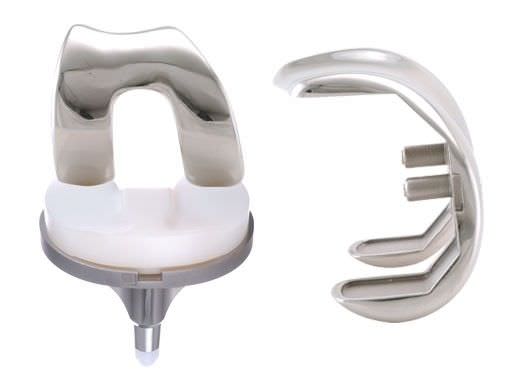 Three-compartment knee prosthesis / fixed-bearing / traditional / cemented EUROP STANDARD EUROS