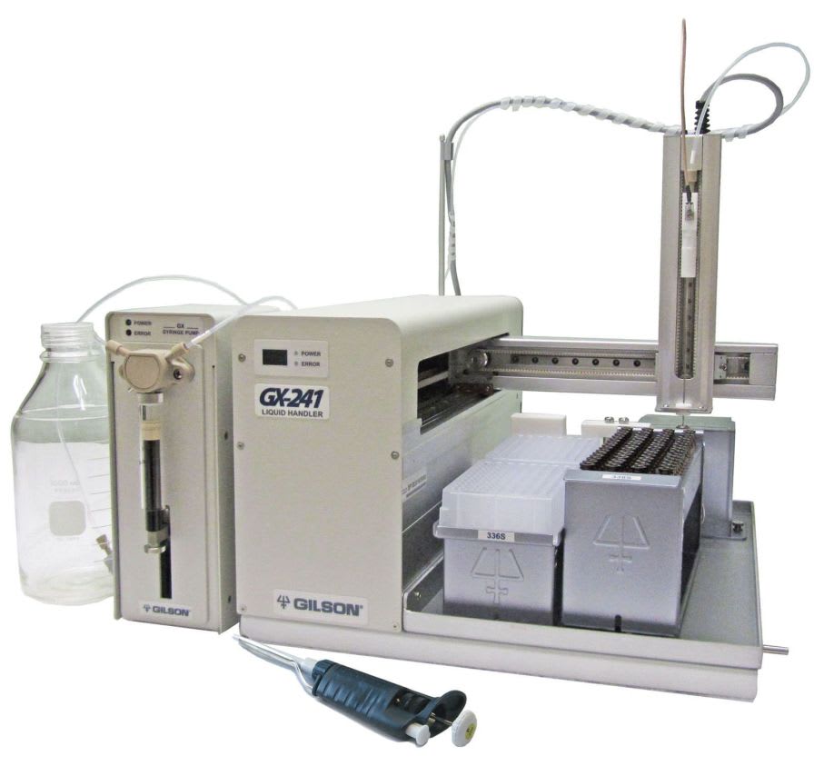 Laboratory liquid handling robotic workstation GX-241 Gilson