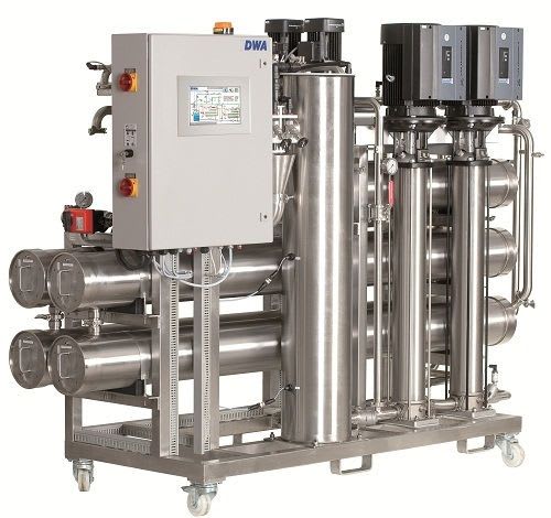 Hemodialysis water treatment plant / double reverse osmosis NEPHRO TP | 1700 l/h ? 5000 l/h DWA