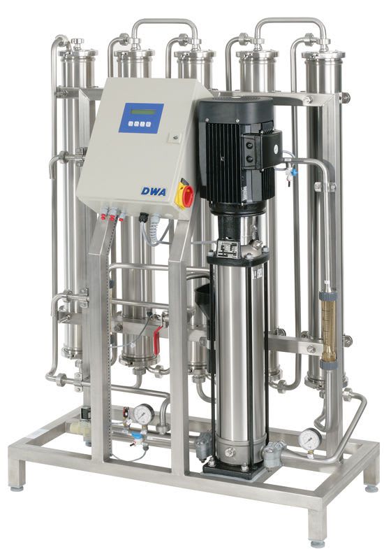 Reverse osmosis water treatment plant / hemodialysis MODULA | 350 ? 1750 l/h DWA