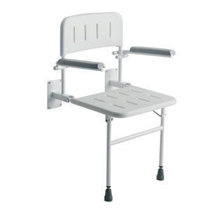 Shower seat / with backrest / with armrests / folding max. 160 kg | 4237 Roma Medical Aids