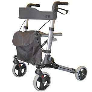 4-caster rollator / folding / with seat / height-adjustable max. 136 kg | 2465 Roma Medical Aids