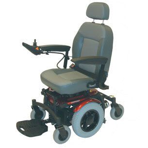 Electric wheelchair / height-adjustable / exterior / mid-wheel drive max. 115 kg | Lugano Roma Medical Aids