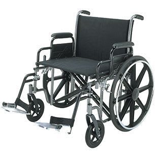Passive wheelchair / folding / with legrest max. 226 kg | 1473 Roma Medical Aids