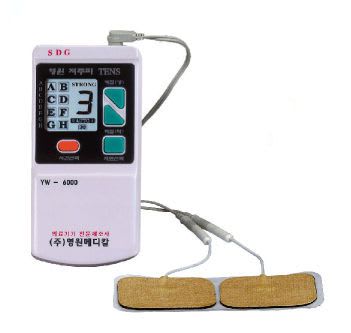 Electro-stimulator (physiotherapy) / hand-held / EMS / 1-channel YW-6000 2PAD Young Won Medical