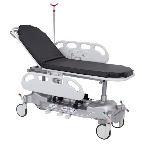 Transport stretcher trolley / height-adjustable / hydraulic / 2-section Demirtas Medikal