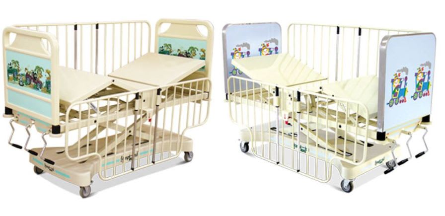 Mechanical bed / height-adjustable / 4 sections / pediatric HM 2001 N Hospimetal Ind. Met. de Equip. Hospitalares
