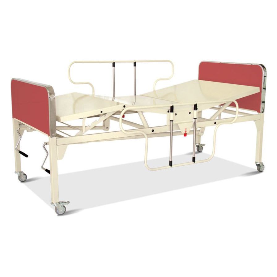 Mechanical bed / 4 sections HM 2001 - DE LUXE Hospimetal Ind. Met. de Equip. Hospitalares