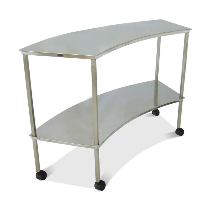 Instrument table / on casters / stainless steel / 1-tray HM 2050 B Hospimetal Ind. Met. de Equip. Hospitalares