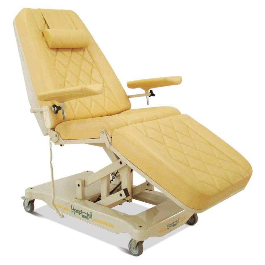 Height-adjustable hemodialysis armchair / electrical HM 2054 D Hospimetal Ind. Met. de Equip. Hospitalares