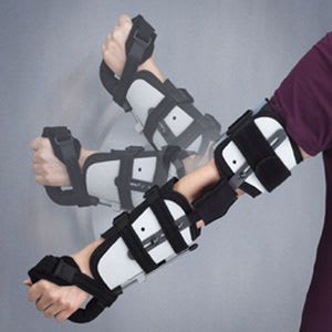 Elbow orthosis (orthopedic immobilization) / with handle / articulated R.O.M.E.O. 3-Point Products