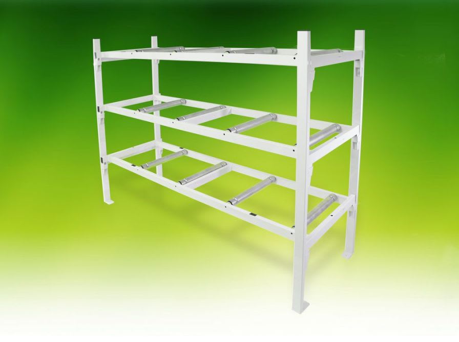 Mortuary storage shelving unit / 3-shelf A.R. Twigg & Son