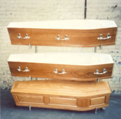 Mortuary storage shelving unit / 2-shelf A.R. Twigg & Son