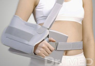 Arm sling with shoulder abduction pillow / human DR-E016 Dr. Med