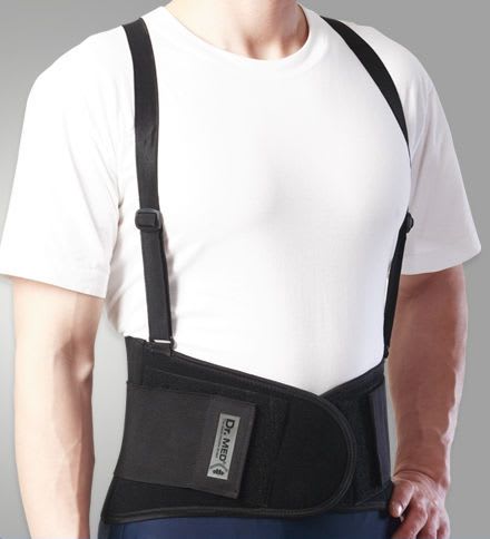 Lumbar support belt / with reinforcements / with suspenders DR-B003 Dr. Med