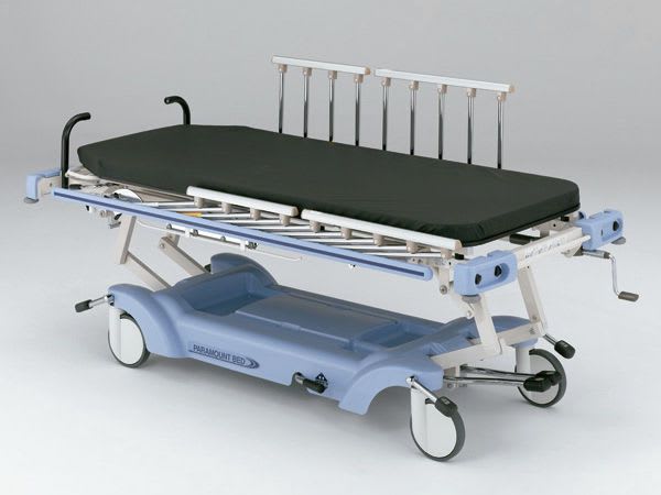 Transport stretcher trolley / height-adjustable / hydraulic / 1-section KA-8000 Series PARAMOUNT BED
