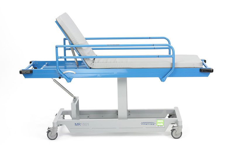 Transport stretcher trolley / non-magnetic / mechanical / 2-section MR1501 Wardray Premise