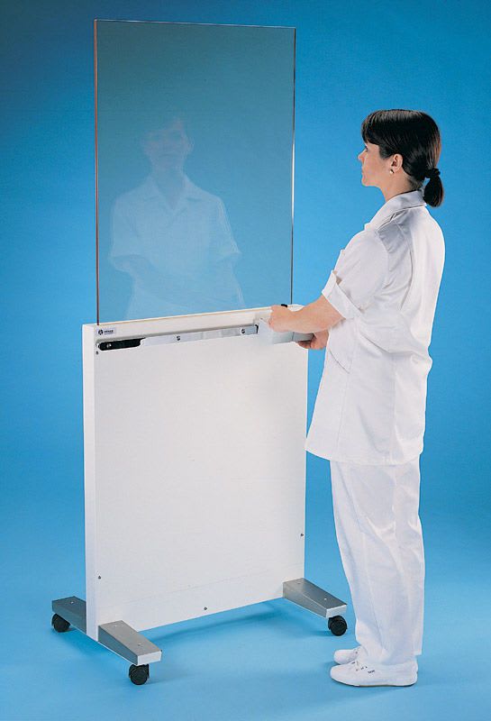 X-ray radiation protective shield / mobile / with window XRA310 Wardray Premise