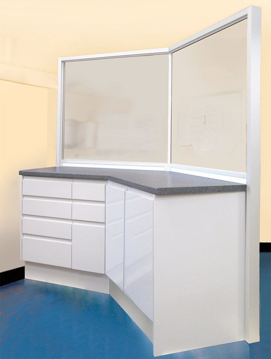 X-ray radiation protective screen / with window Powder Coated Wardray Premise