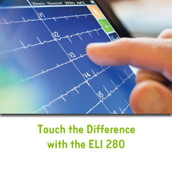 Digital electrocardiograph / wireless / 12-channel / with touchscreen ELI™ 280 Mortara