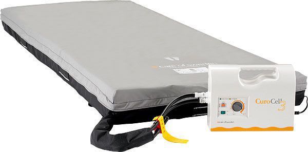 Hospital bed overlay mattress / anti-decubitus / alternating pressure / multi-layer CuroCell® 3 Care of Sweden