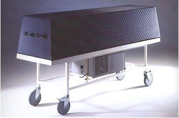 Funeral display refrigerated table Morquip
