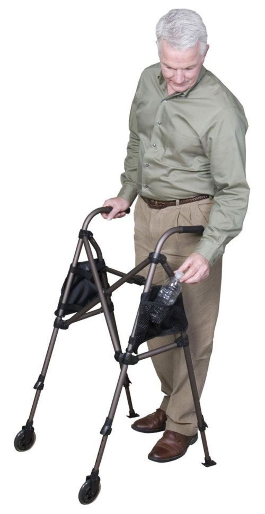Height-adjustable walker / with 2 casters Avenue Innovations