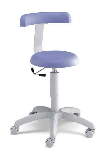 Dental stool / height-adjustable / on casters / with backrest Modell Classico IP Division GmbH