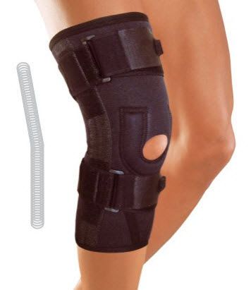 Knee orthosis (orthopedic immobilization) / with patellar buttress / open knee / with flexible stays 6130 GENUCARE Arden Medikal