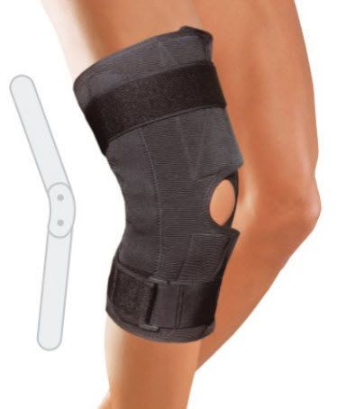 Knee orthosis (orthopedic immobilization) / knee ligaments stabilisation / with patellar buttress / articulated 6750, 6755 Arden Medikal