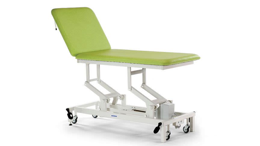 Hydraulic examination table / on casters / height-adjustable / 2-section STREAMLINE™ Merit 2 Akron