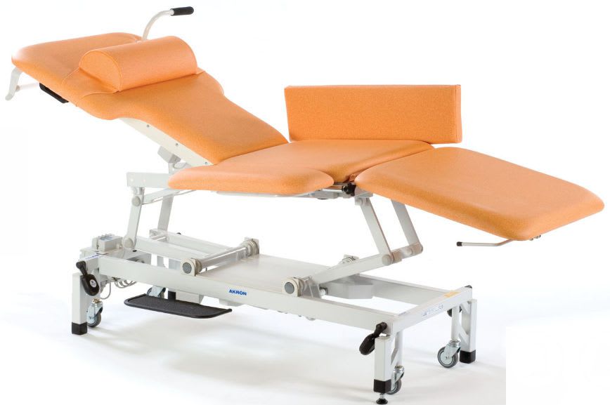 Echocardiography examination table / electrical / on casters / height-adjustable Echo 2 Akron