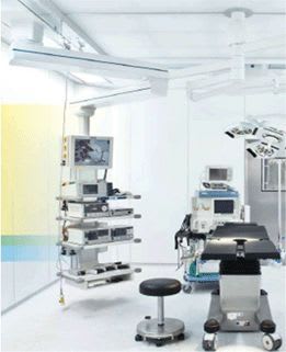 Ceiling-mounted medical pendant / articulated / with column Magnatek Enterprises