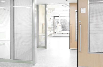 Hospital door / laboratory / sliding / fire HT Labor + Hospitaltechnik