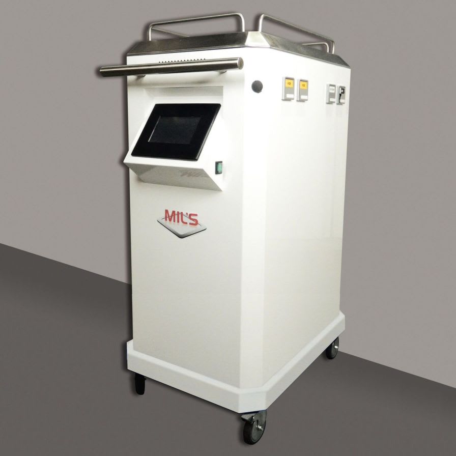 Mobile medical gas supply unit / with vacuum pump / with compressed air cylinder / with oxygen cylinder MIL'S