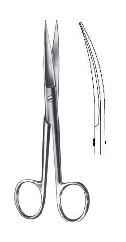 Surgical scissors / dental / curved 14.5 cm | 05-265-10 ALLSEAS