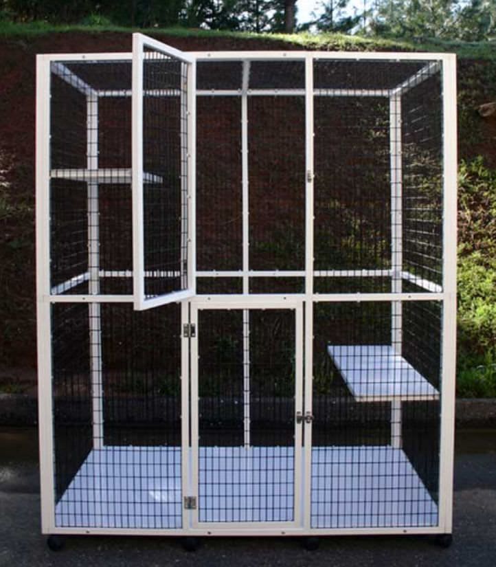 2-shelf veterinary cage S540 CD&E Enterprises