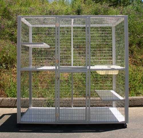 2-unit veterinary cage / 2-shelf S520F CD&E Enterprises