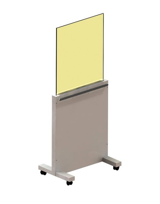 X-ray radiation protective shield / mobile / with window AMS - 076993 AMRAY Medical