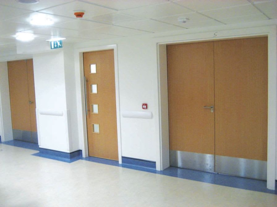 Laboratory double door / hospital / swinging / radiation shielding AMRAY Medical