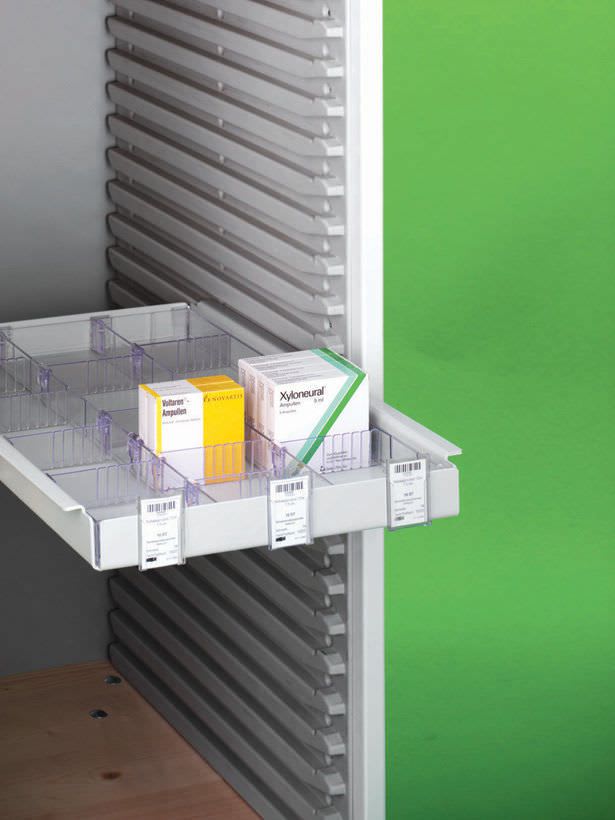 Storage trolley / with compartment LABORIAL SOLUÇÕES PARA LABORATÓRIO, S.A.