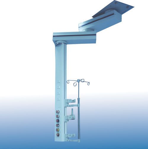 Ceiling-mounted medical pendant / articulated / with column FMP135D/S Johnson Medical